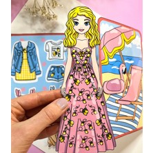 Jaca Paper Doll Kes-Yapıştır-Oyna Yaz Tatili Ince Motor Becerisi Oyunu