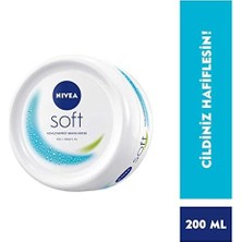Soft Krem, 200 Ml, Nemlendirici Bakım Kremi, Yüz, Vücut, El, Jojoba Yağı ve E Vitamini ile Cilt Bakımı, Anında Emilen Hafif Formül, Tüm Ciltler Için