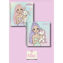 Jaca Çocuk Yetişkin 2'li Boyama Seti / Eğitici ve Eğlenceli Boyama Kitapları (21X21CM)