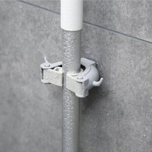 Premini Çiftli Paspas ve Fırça Askısı, Mutfak ve Banyo Için Pratik Tutucu