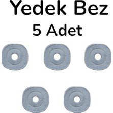 Premini Yumuşak Mikrofiber Yedek Bez Seti, 5'li Paket, Temizlik Için Mükemmel