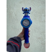 Ziventa Stitch Temalı Asa Işıklı Baloncuk Tabancası Otomatik Bubble Gun Baloncuk Köpük Kabarcık Oyuncağı 3+ Yaş