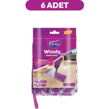 Premini Çiftli Zigzag Yedek Mop Seti, 6'lı Paket, Pratik ve Kullanışlı Temizlik Aleti