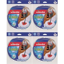 Premini Turbo Yedek Mikrofiber Mop Paspas Ucu Seti, 4’lü Paket