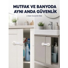 TKÇ 2'li Dolap ve Çekmece Güvenlik Kilidi Seti