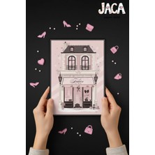 Jaca Kes-Yapıştır-Oyna Pembe Moda Butik Dükkanı Işletme Oyunu