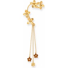 Venüs Design Çelik Çiçekli  Earcuff