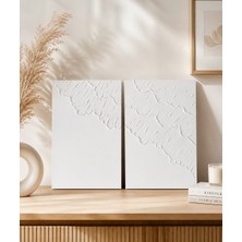 Şnt Art Studio 3 Boyutlu Deniz Dalgası Desenli Alçı Dokulu Pinterest Kanvas Tablo
