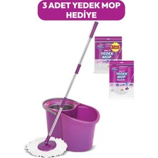 Premini Pratik Otomatik Temizlik Seti ve 3'lü Yedek Mop Paketi