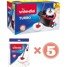 Premini Turbo Pedallı Temizlik Sistemi ile Kolay ve Hızlı Temizlik Seti