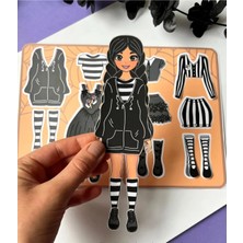Jaca Paper Doll Kes-Yapıştır-Oyna Kız Giydirme Ince Motor Becerisi Oyunu
