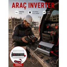 Cm Store Araç Aküsünden Güvenli Elektrik Sağlayan 1000 Watt Inverter