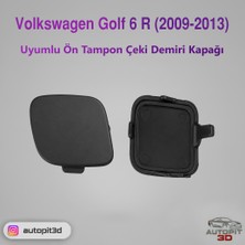 AutoPit 3D Volkswagen Golf 6 R 20 (2009-2013) Uyumlu Ön Tampon Çeki Demiri Kapağı