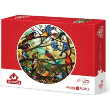 Hype Store Vitray Orman Korosu 570 Parça Round Puzzle