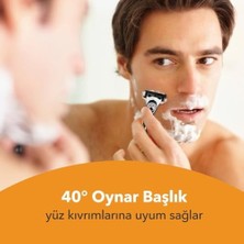 Bıc Hybrid 5 4'lü Yedek Tıraş Bıçağı Kartuşu (5 Bıçak), 5 Teknolojik Titanyum Bıçak, E Vitamini ile Zenginleştirilmiş Geniş Kayganlaştırıcı Bant