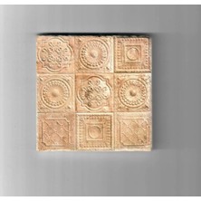 Premini Doğal Taş Dekoratif Banyo Gider Kapağı, 10X10 Cm, Şık Tasarım