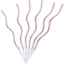Mumay Mum Uzun  Burgulu Pembe 6 Lı 15 cm