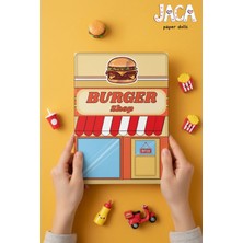 Jaca Kes-Yapıştır-Oyna Burger Dükkanı Işletme Oyunu