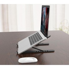 Bybaby Yükseklik Ayarlı Plastik Laptop Standı, Kolay Kurulum, Taşınabilir, Ergonomik ve Konforlu, Bilgisayar Standı
