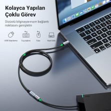 Mabelme Store Gen2 100 W Thunderbolt 3 Type-C To Type-C Örgülü Uzatma Kablosu 50 cm