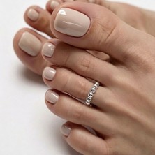 Pure Love Atelier Gümüş Top Form Ayak Yüzüğü