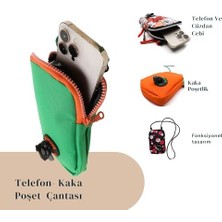 Cep Telefonu Çantası –dışkı Poşeti, Fermuarlı, Gizli Poşet Gözü, Köpek Gezdirme Için Ideal, Yeşil