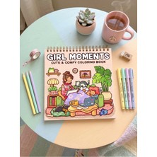 Jaca Girl Moments Boyama Kitabı +40 Sayfa (21X21CM)