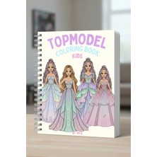 Jaca Topmodel Kids Kıyafet Boyama Kıyafet Tasarım Büyük Boy Boyama Kitabı