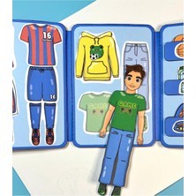 Jaca Paper Doll Kes-Yapıştır-Oyna Erkek Giydirme Sporcu Ince Motor Becerisi Oyunu