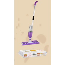 Premini Çiftli Sprey Mop ve Temizlik Havlusu, Pratik ve Etkili Temizlik Seti