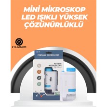 EstoreBox Portatif El Mikroskop – LED Işıklı, Aynı Anda Net Odaklama