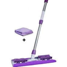 Premini Sihirli Mop Yedek Bezli, 180° Dönebilen Balkon Cam Silme Aracı