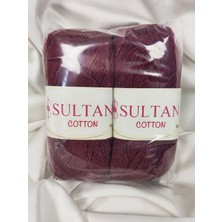Sultan Cotton Bordo El Örgü Ipi 100GR. - 175MT. (2 Adet) - (Amigurumi Ipi) Renk: 026