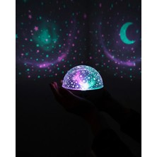 EstoreBox Fişli Yıldız Projektör Lamba Hoparlörlü Gece Işığı
