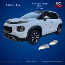 Ebal Oto Citroen C3 Krom Ayna Kapağı 2 Parça 2017 > Paslanmaz Çelik
