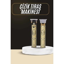 EstoreBox Tıraş Makinesi Şarjlı Çizik Tıraş Paslanmaz Çelik Bıçaklı 4 Taraklı