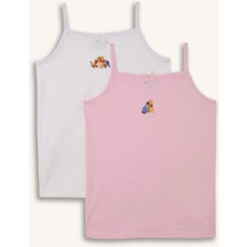 DeFacto %100 Pamuk Regular Fit Disney Winnie The Pooh Lisanslı Baskılı 2'li Atlet Kız Çocuk H7060A826SP