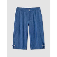 Lc Waikiki Yeni Sezon Beli Lastikli Kadın Jean Kapri