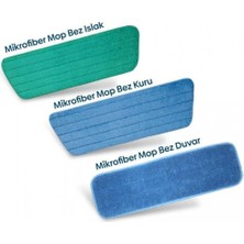 Premini Yumuşak Mikrofiber Mop Paspas Yedek 3'lü Set, Temizlik Kolaylığı