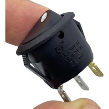 Voltaj IC-132A Yuvarlak Nokta Işık Anahtar On-Off 3p 12V Beyaz