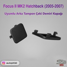 AutoPit 3D Focus Iı Mk2 Hatchback (2005-2007) Uyumlu Arka Tampon Çeki Demiri Kapağı