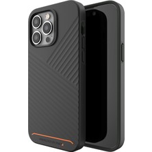 Grains Global Gear4 Denali Dokulu Kılıfı, D30 5 M'ye Kadar Düşme Koruması, Güçlendirilmiş Arka Plaka, Kenardan Kenara Korumalı, Kablosuz Şarj, 14 Pro Max Kılıf, Siyah