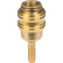 Grains Global Orijinal  Hızlı Bağlantı Nipeli 6 mm (Kompresör Aksesuarı, Sağlam Pirinçten Yapılmış, Basınçlı Hava Hortumları Için) - 4139301