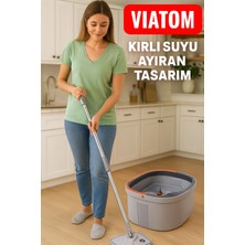 Premini Pratik ve Hızlı Temizlik Otomatik Mop Seti, Kolay Kullanım