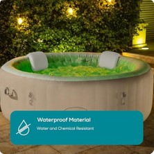 Grains Global Lay-Z-Spa Boyun Yastığı Seti 25 x 19,5 x 17,5 cm | Şişirilebilir Jakuziler, Baş ve Boyun Destek Aksesuarları Için Yastıklı Spa Kafalıkları