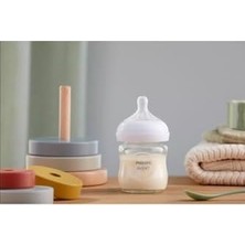 Grains Global Doğal Tepkili Cam Biberon, 120 Ml, 0 Ay+, Akıtmaz Emzik, Kolik ve Gaz Önleyici, Bpa Içermez, SCY930/01