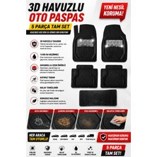 PINUKS Fiat 500 Hatchback 2024 Uyumlu 3D Havuzlu Krom Renk Paspas Seti-Kokusuz