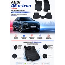 PINUKS Audi Q6 E-Tron 2025+ Oto Paspas 5d Derin Havuzlu Araca Tam Uyumlu Premium Seri