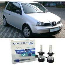 Photon Seat Arosa LED Xenon Uzun + Kısa Far Ampulü H4 Access Yeni Seri Beyaz 1997-2000
