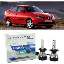 Photon Seat Cordoba LED Xenon Uzun Far Ampulü H3 Access Yeni Seri Beyaz 2003-2009